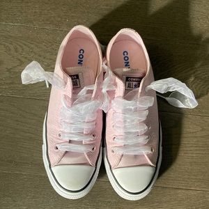Converse pastel pink shoes